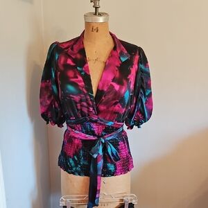 ABS Collection Silk Black Floral